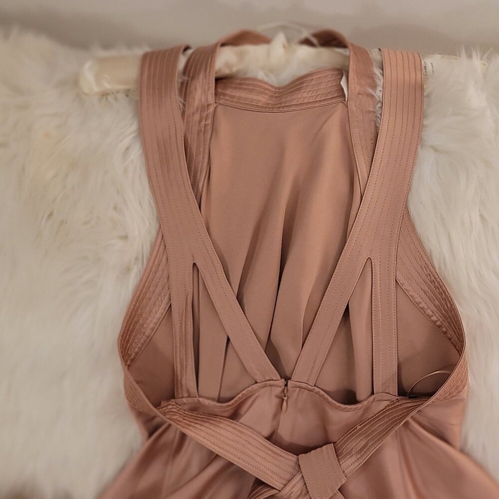 🌹NWOT🌹Stunning Reiss Rita Halter Midi Dress - Picture 7 of 10
